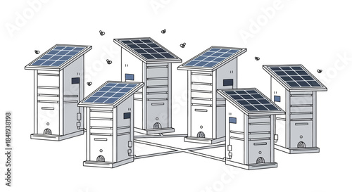Smart Beehives with Solar Panels for Sustainable Apiculture.