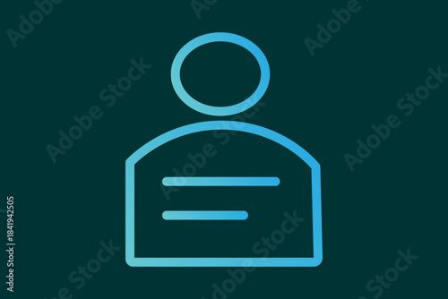 The image displays a simple and modern user profile icon.