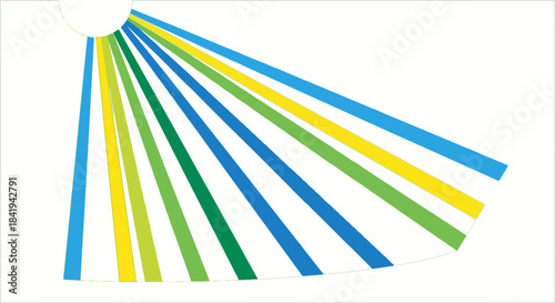 Colorful plastic drinking straws arranged in a radiating pattern.