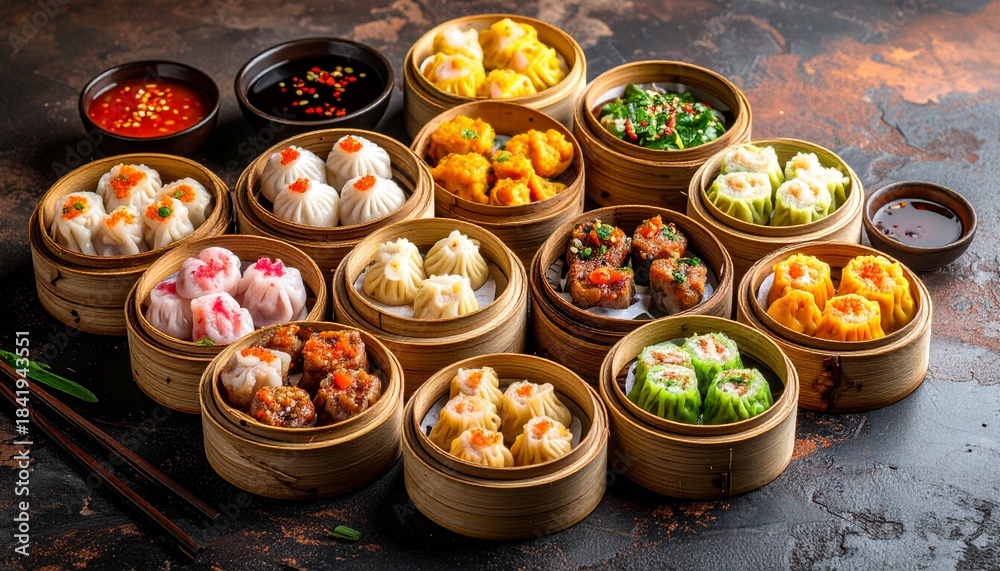 Fototapeta premium Delicious sweet Halloween pumpkin cupcakes and muffins for a dessert table buffet