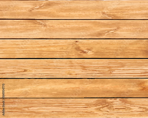 Bright brown grunge wooden texture vector background with distressed rustic timber planks, rough surface design for flooring, furniture, vintage, retro themes