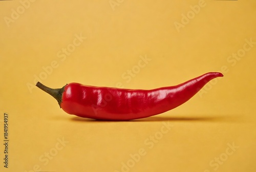 Bright Red Chili Pepper: Fresh Whole Spice for Healthy Cooking and Kitchen Cuisine Background