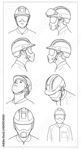 Headwear concepts with masks and visors