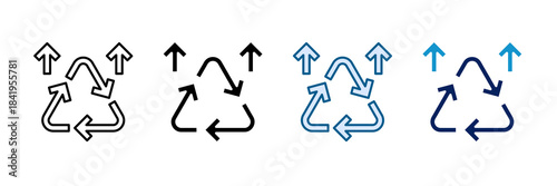 Upcycling Icon Set Multiple Style Collection