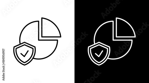 Margin Of Safety Outline White Icon Set Design