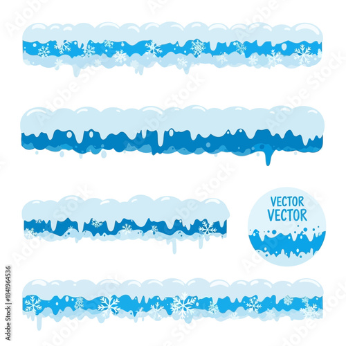 Stylized Blue Water Splash Effect with Dripping and Bubble Elements for Dynamic Design