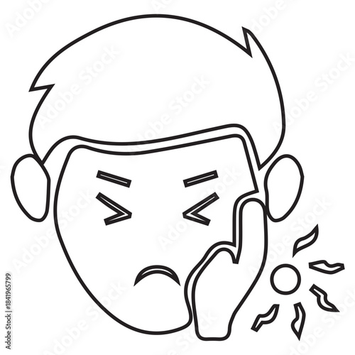 Facial Pain Icon
