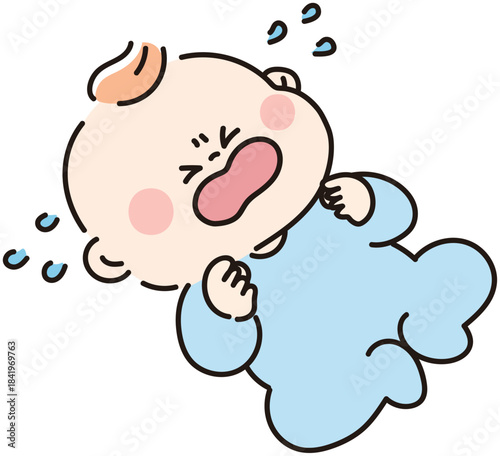 大泣きする赤ちゃん