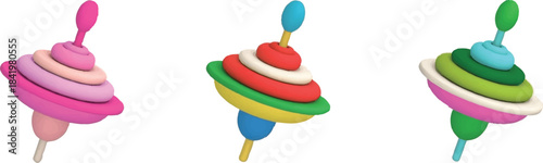 party hats isolated on white background