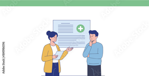 Comprehensive healthcare vector collection featuring personalized medicine concepts, digital diagnostics chip icons, cute cartoon drug characters, and patient consultation illustrations.