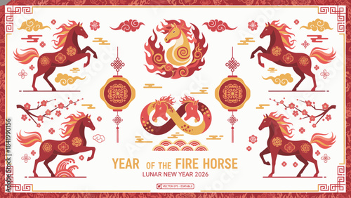 Year of the Fire Horse - A Vibrant Lunar New Year Celebration.