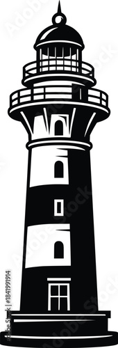 lighthouse hand drawn vector illustration