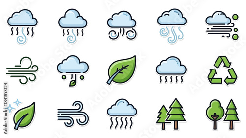 Weather and Environment Icons Collection