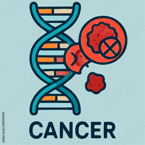 DNA Mutation Cancer Vector