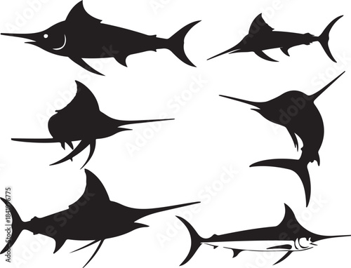 Swordfish Silhouettes