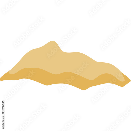 Cartoon sand pile