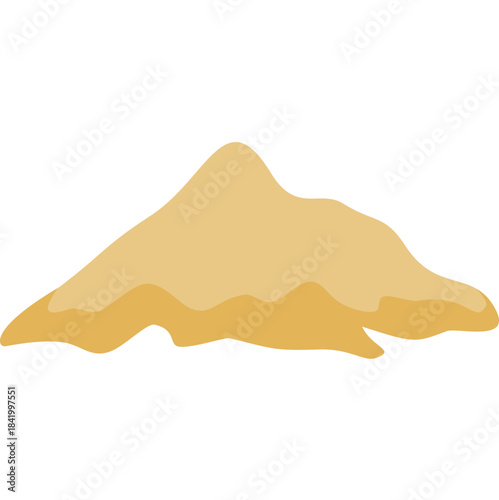 Cartoon sand pile