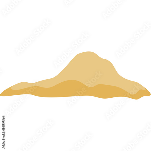Cartoon sand pile