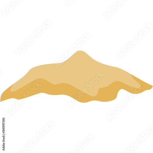 Cartoon sand pile