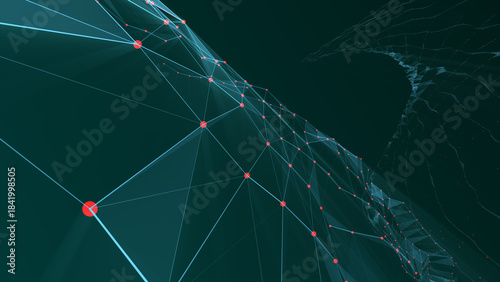 plexus abstract background with geometry elements