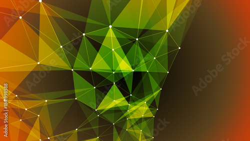 plexus abstract background with geometry elements