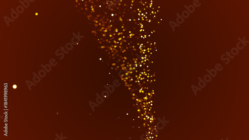 luxury glamorous awards ceremony background. glitter slow motion particles flying wind new year events.