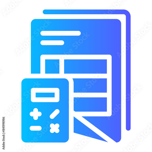 accounting gradient icon