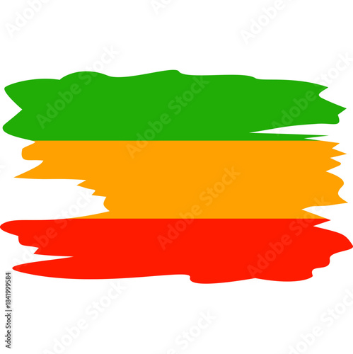 Принти на полотні Reggae Flag Illustration