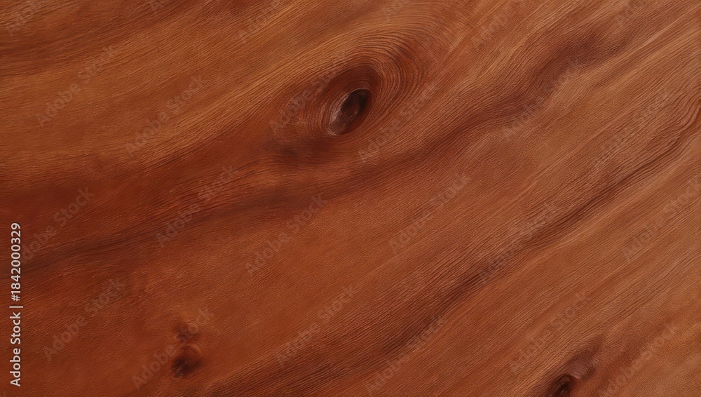 Naklejka premium Warm-toned wood grain with knots and natural patterns, close-up view.