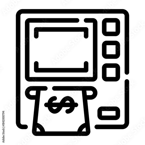 atm line icon
