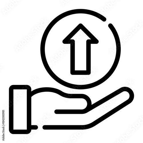 business growth line icon