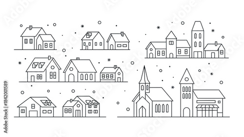 Abstract geometric composition with bold colors and clean lines