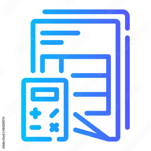 accounting gradient icon