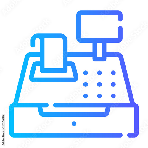 cashier gradient icon