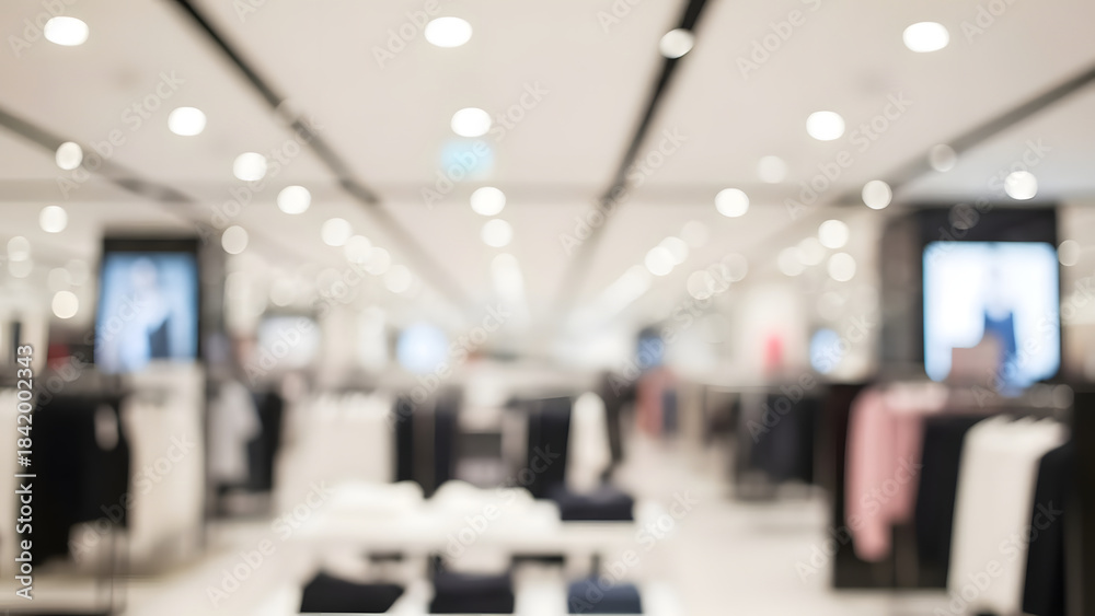 Fototapeta premium Abstract Blurred Background of Modern Retail Store