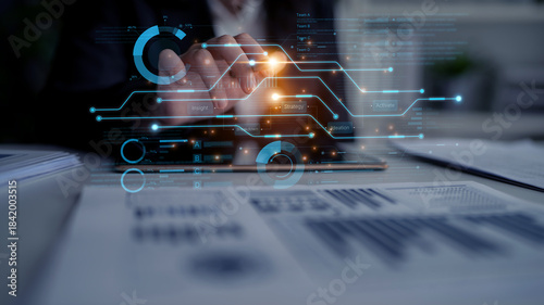 Foto Dashboard for business intelligence and strategic planning