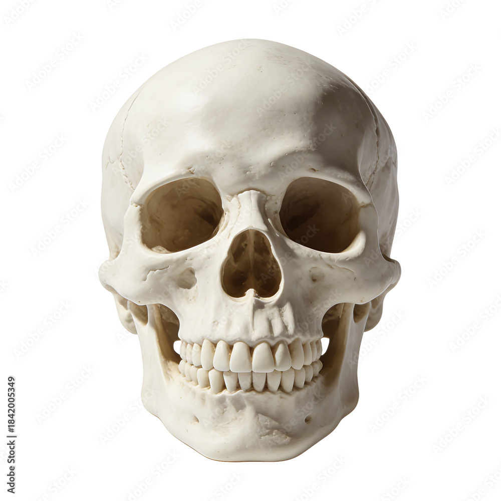 Fototapeta premium human skull isolated