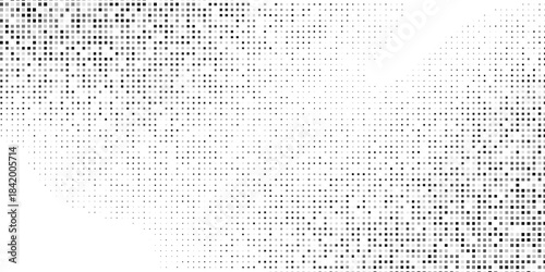 Modern rectangle transparant halftone gradient texture. Vanishing polka dot design abstract