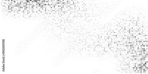 Abstract transparant halftone gradient texture. Vanishing polka dot modern abstract simple