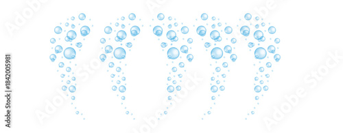 Light Transparent Bubbles for Fresh Clean Design”