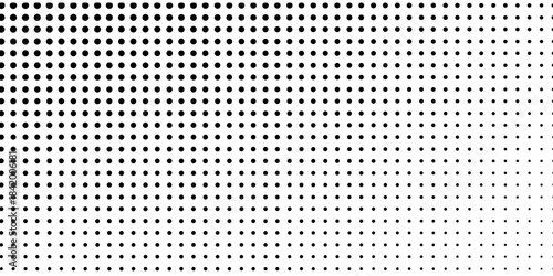 Modern dot mesh halftone gradient texture. Vanishing polka dot abstract simple modern
