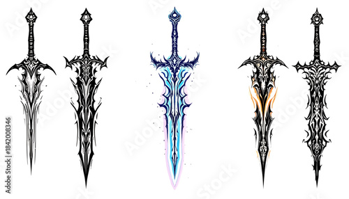 Ethereal and Demonic Fantasy Swords
