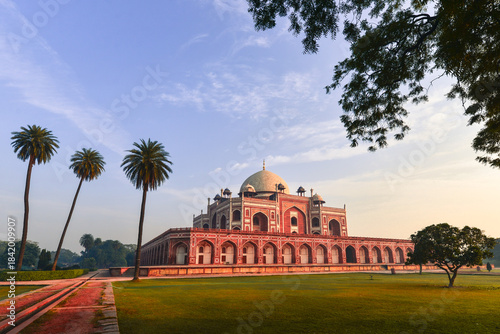Humayun's Tomb in New Delhi, India. It is the tomb of Mughal Emperor Mirza Nasir al-Din Muhammad, commonly known as Humayun.