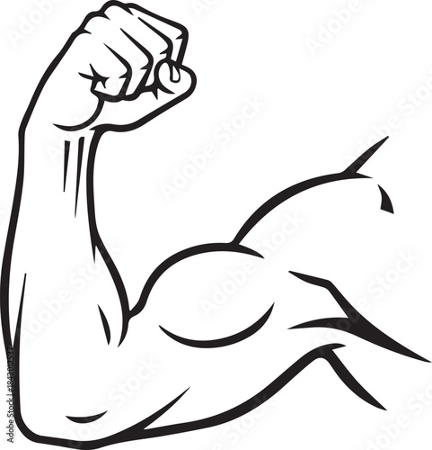 hand drawn vector illustration of angry man