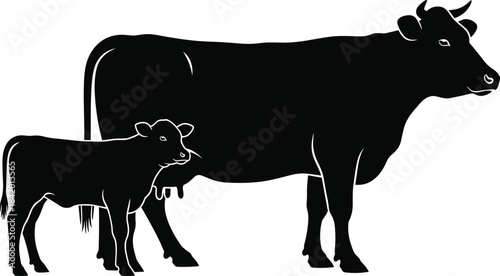 Black Silhouette of a Cute Koala Bear Climbing and Sitting on a Tree Branch with Eucalyptus Leaves, Isolated Vector Illustration of Australian Wildlife for Nature and Animal Concepts