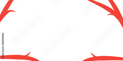 Minimal autumn frame background design