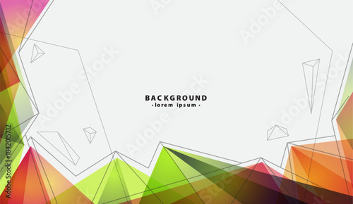 Geometric background suitable for presentations, posters, digital design projects, and website visuals needing a vibrant and modern touch.