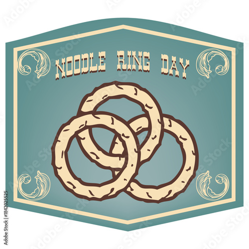 Noodle Ring Day sticker