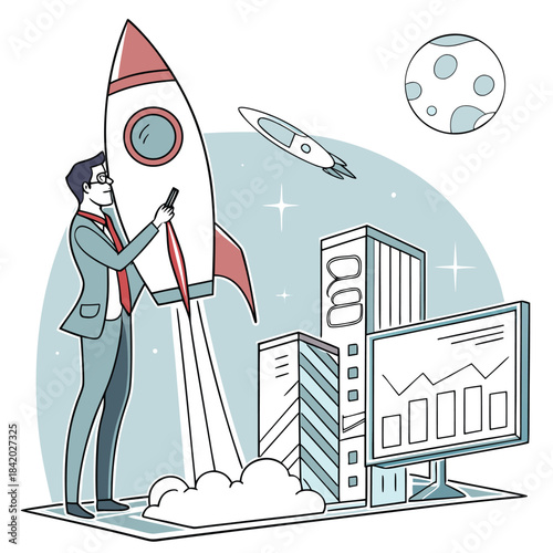 Simple vector file placeholder image for content representation and file type indication