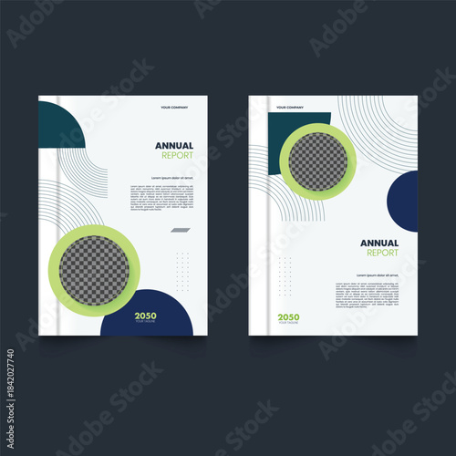 Template design for Brochure, AnnualReport, Magazine, Poster, Corporate Presentation, Portfolio, Flyer, infographic, layout modern with blue color size A4, Easy to use and edit.